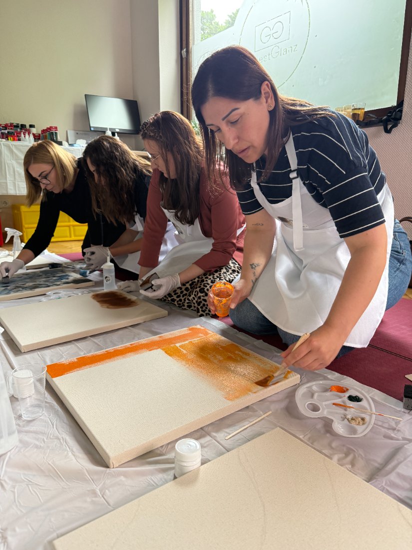 Geestglanz-Team bei einem kreativen Team-Workshop